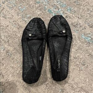 Faded Glory Black Textured Women's Flats